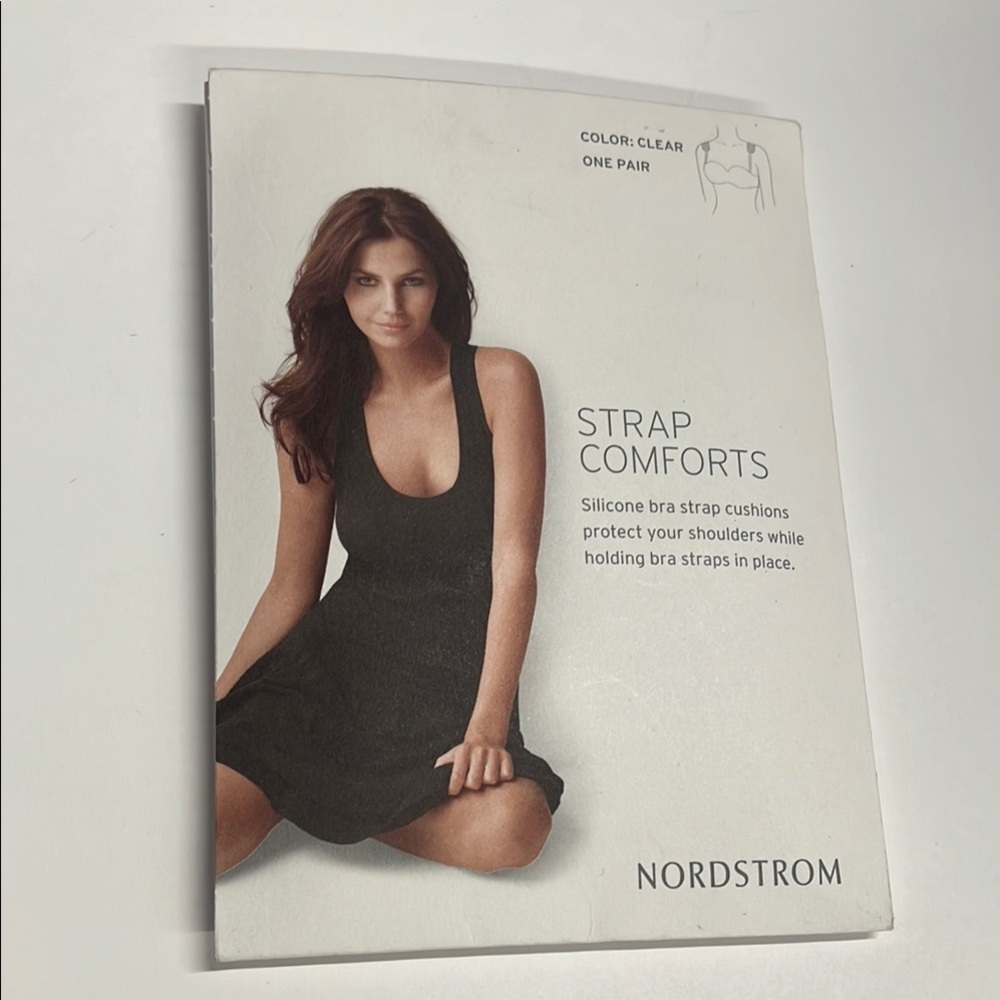 Nordstrom Clear Silicone Strap Comforts Bra Strap Cusions - New in Packaging